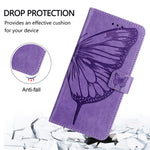 For Xiaomi 17 Max Wallet Case with Wrist Strap Butterfly Imprint Leather Phone Cover