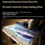 Til Samsung Galaxy Z Fold8 Ultra magnetisk cover med HD klar skærmfilm, hængselstativ elektropletteret PC telefoncover