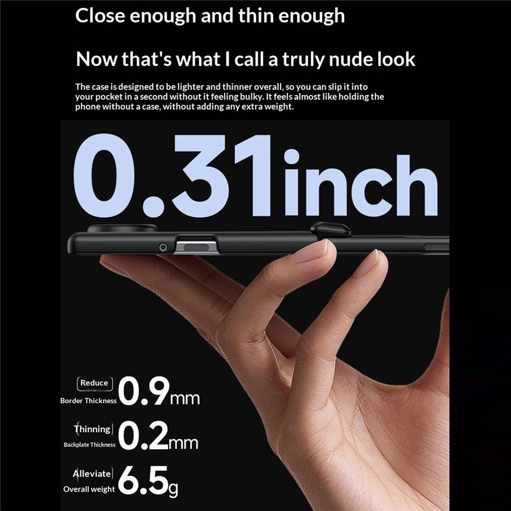 For Samsung Galaxy Z Fold8 Case with Privacy Screen Protector Hard PC Skin-touch Phone Cover