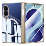 Magnetisk skal til Samsung Galaxy Z Fold8 med HD-klar hærdet glasfilm, elektrobelagt PC-mobilskal med hængselbeskyttelse