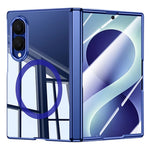 Magnetisk skal til Samsung Galaxy Z Fold8 med HD-klar hærdet glasfilm, elektrobelagt PC-mobilskal med hængselbeskyttelse