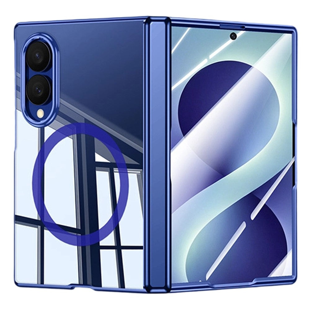 Magnetisk skal til Samsung Galaxy Z Fold8 med HD-klar hærdet glasfilm, elektrobelagt PC-mobilskal med hængselbeskyttelse