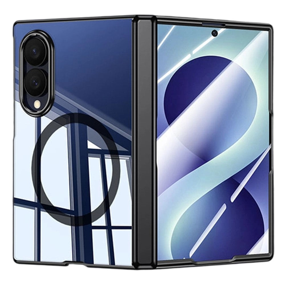 Magnetisk skal til Samsung Galaxy Z Fold8 med HD-klar hærdet glasfilm, elektrobelagt PC-mobilskal med hængselbeskyttelse