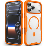 For iPhone 17 Pro Max  /  18 Pro Max Magnetic Case TPU Frame Clear PC Back Anti-drop Phone Cover