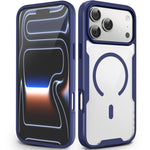 For iPhone 17 Pro Max  /  18 Pro Max Magnetic Case TPU Frame Clear PC Back Anti-drop Phone Cover