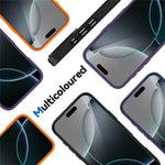 For iPhone 16 Pro Max Magnetic Case TPU Frame Clear PC Back Anti-drop Phone Cover