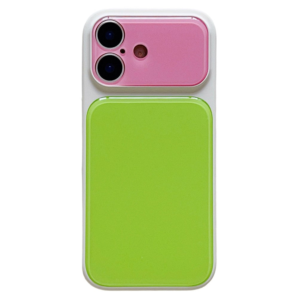 Til iPhone 17 Etui Kontrastfarve PC + TPU Telefoncover