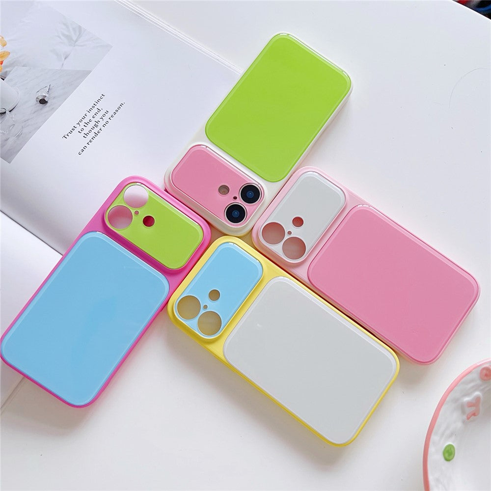 Til iPhone 17 Etui Kontrastfarve PC + TPU Telefoncover