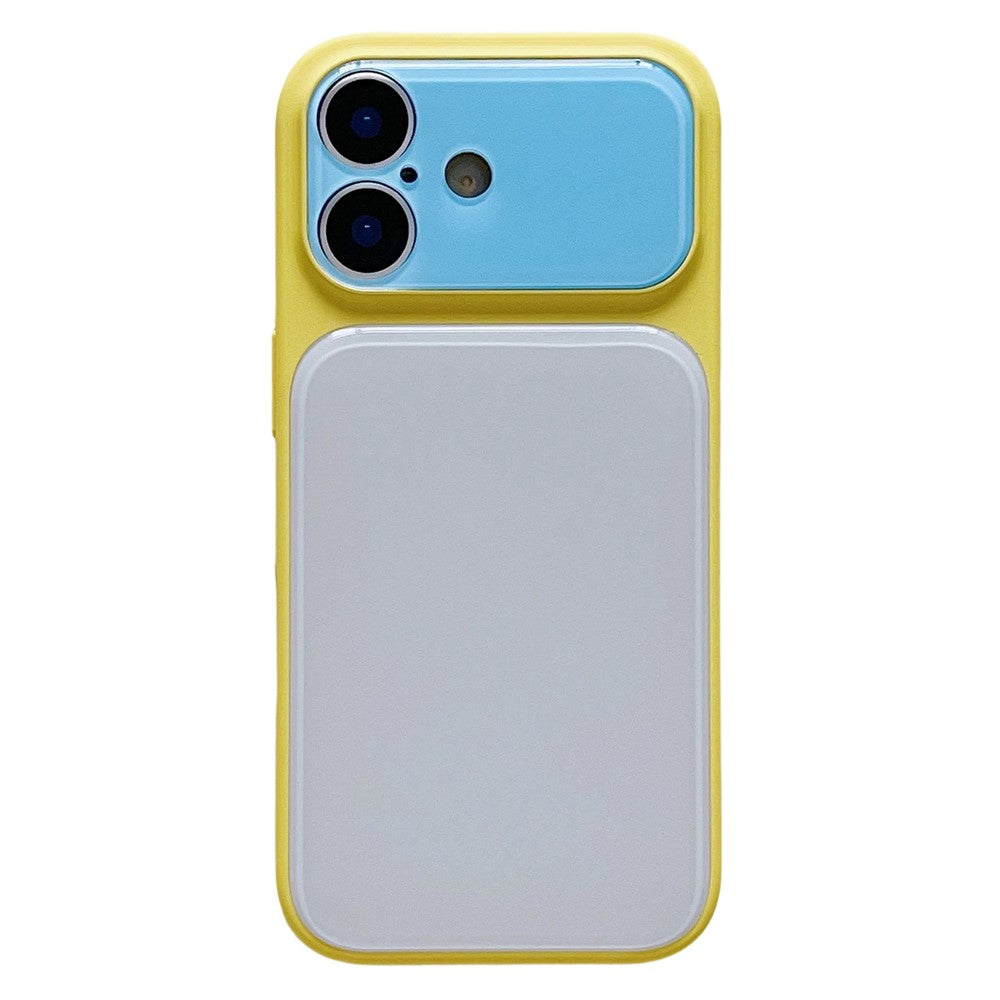 Til iPhone 17 Etui Kontrastfarve PC + TPU Telefoncover