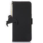 Shockproof Phone Case For Samsung Galaxy A34 5G RFID Blocking Foldable Stand Genuine Leather Flip Wallet Cover