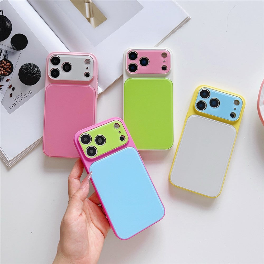 For iPhone 17 Pro Max Case Contrast Color PC + TPU Phone Cover