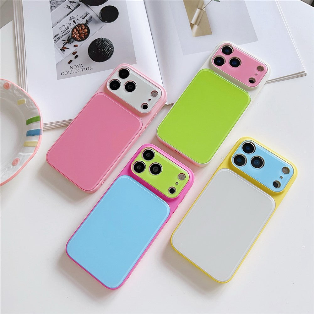 For iPhone 17 Pro Max Case Contrast Color PC + TPU Phone Cover