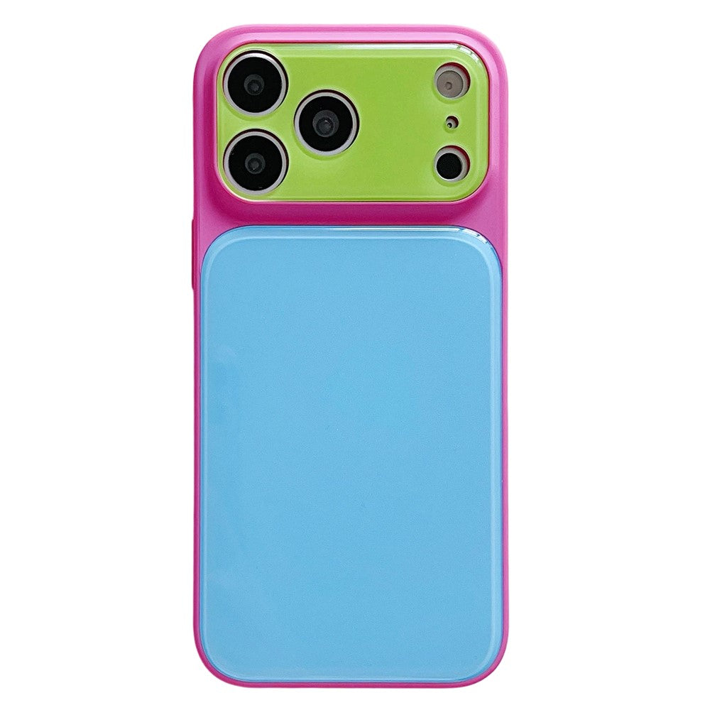 For iPhone 17 Pro Max Case Contrast Color PC + TPU Phone Cover