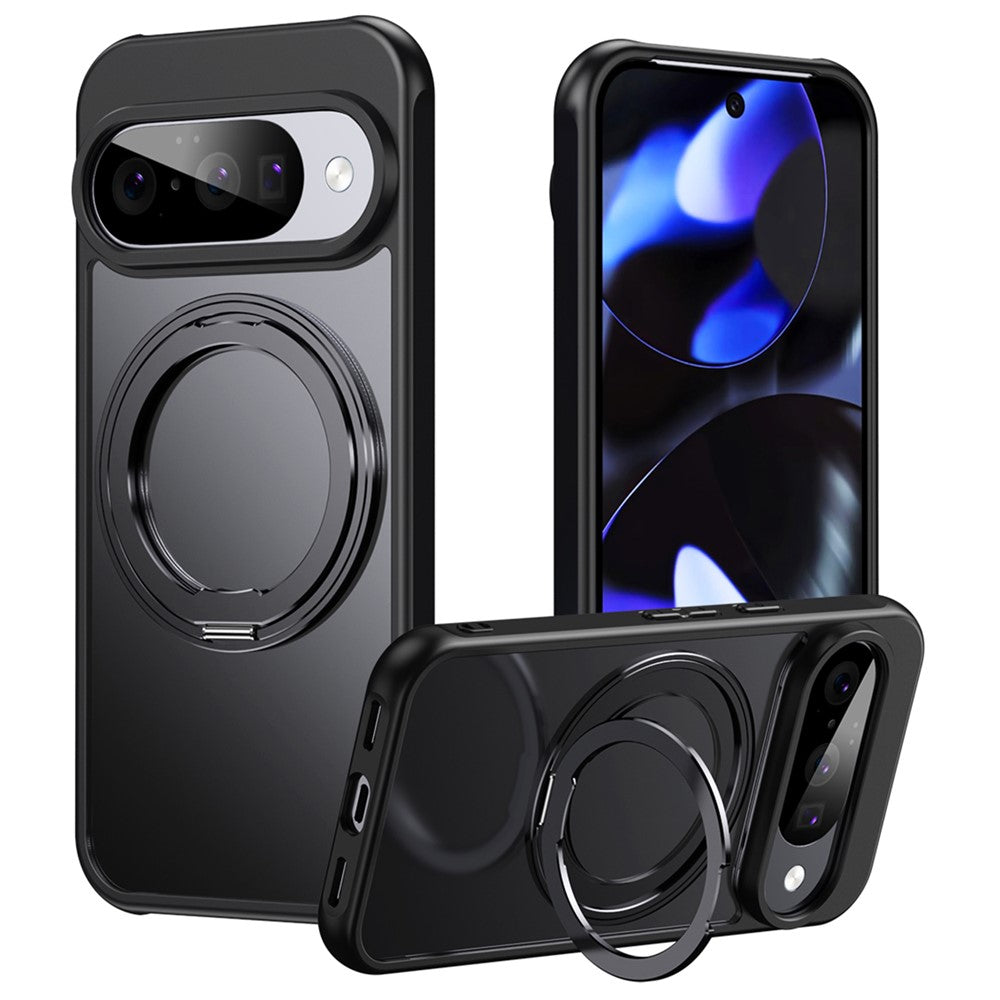 For Google Pixel 11 / 11 Pro Magnetic Case TPU + Acrylic + Metal Kickstand Matte Phone Cover