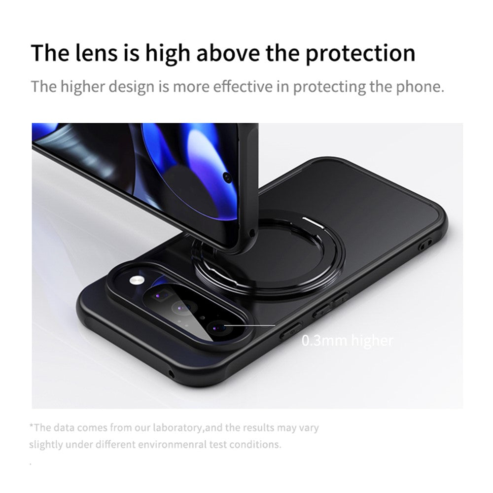 For Google Pixel 11 / 11 Pro Magnetic Case TPU + Acrylic + Metal Kickstand Matte Phone Cover