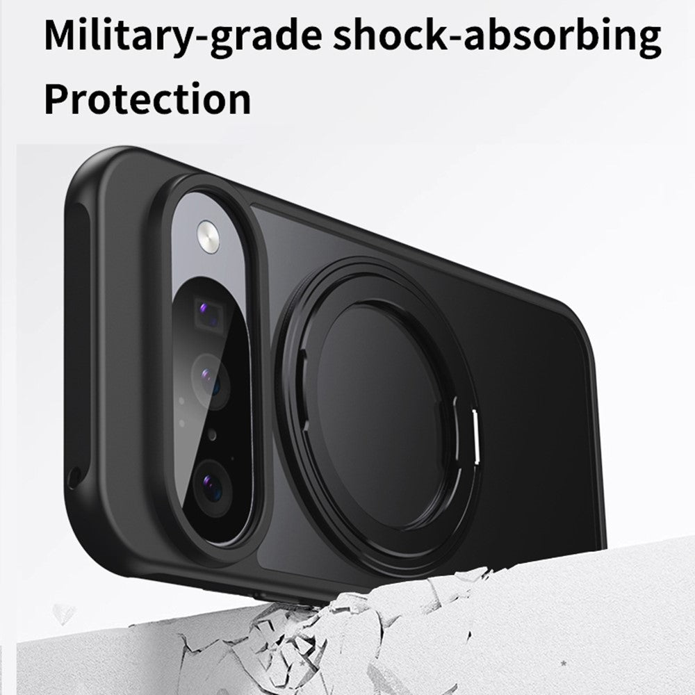 For Google Pixel 11 / 11 Pro Magnetic Case TPU + Acrylic + Metal Kickstand Matte Phone Cover