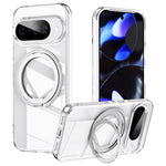 For Google Pixel 11 / 11 Pro Magnetic Case TPU + Acrylic + Metal Kickstand Matte Phone Cover