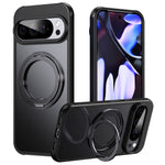 Til Google Pixel 11 Pro XL Magnetisk Cover TPU + Akryl + Metal Stander Mat Telefoncover