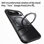 Til Google Pixel 11 Pro XL Magnetisk Cover TPU + Akryl + Metal Stander Mat Telefoncover