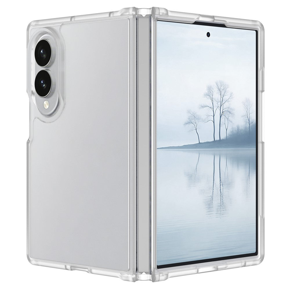 For Samsung Galaxy Z Fold8 Case Skin Touch TPU Frame Acrylic Back Phone Cover