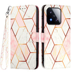 For Xiaomi 17 Max Case with Strap Marble Pattern Leather Phone Cover Card Holder