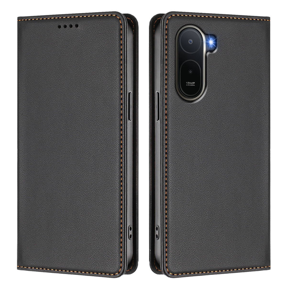 Xiaomi Redmi A7 Pro 4G (171.56mm) / Xiaomi Poco C81 4G / Xiaomi Poco C85x 5G / Xiaomi Redmi A7 Pro 5G Läderplånboksfodral Magnetisk stängning RFID-blockerande mobilskal