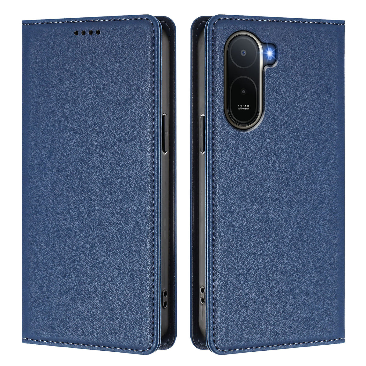 Xiaomi Redmi A7 Pro 4G (171.56mm) / Xiaomi Poco C81 4G / Xiaomi Poco C85x 5G / Xiaomi Redmi A7 Pro 5G Läderplånboksfodral Magnetisk stängning RFID-blockerande mobilskal