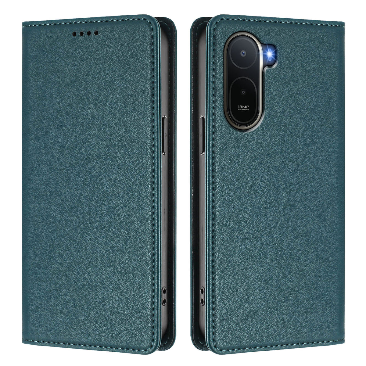 Xiaomi Redmi A7 Pro 4G (171.56mm) / Xiaomi Poco C81 4G / Xiaomi Poco C85x 5G / Xiaomi Redmi A7 Pro 5G Läderplånboksfodral Magnetisk stängning RFID-blockerande mobilskal