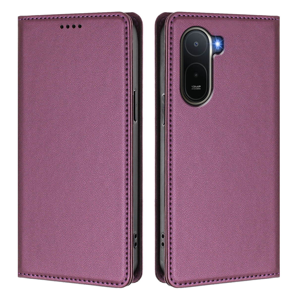 Xiaomi Redmi A7 Pro 4G (171.56mm) / Xiaomi Poco C81 4G / Xiaomi Poco C85x 5G / Xiaomi Redmi A7 Pro 5G Läderplånboksfodral Magnetisk stängning RFID-blockerande mobilskal