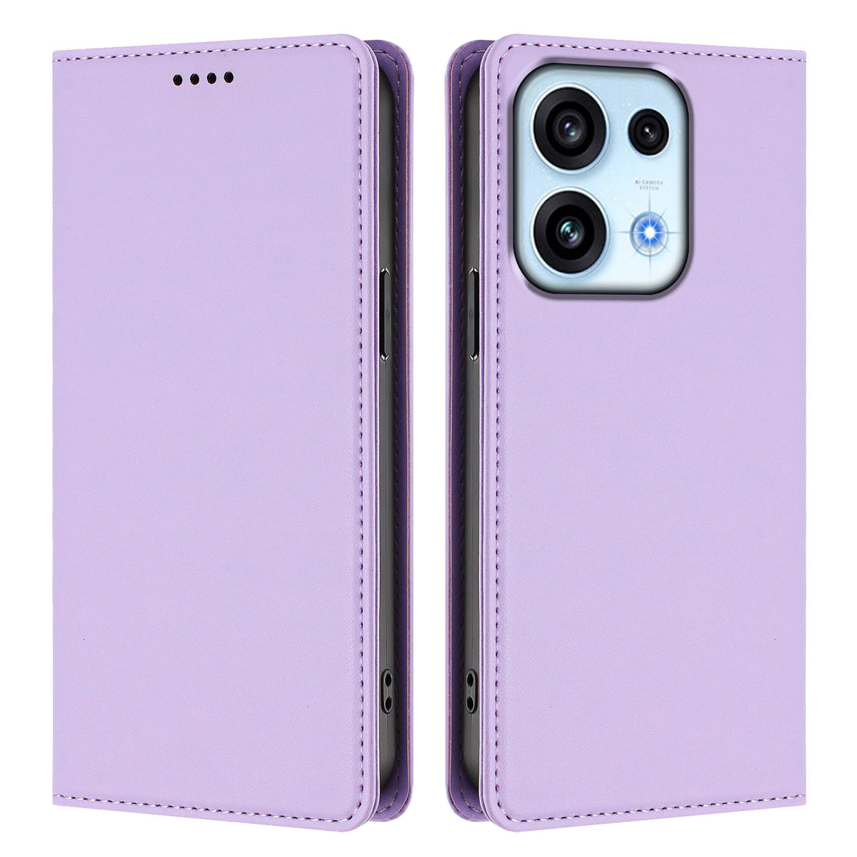 For Oppo Reno16 FS 5G / Oppo Reno16 F 5G Leather Wallet Case Magnetic Closure RFID Blocking Phone Cover
