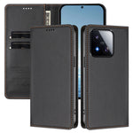 For Xiaomi 17 Max Leather Wallet Case Magnetic Closure RFID Blocking Phone Cover