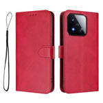 For Xiaomi 17 Max Wallet Case RFID Blocking Calf Texture Leather Stand Phone Cover with Strap