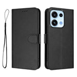 For Oppo Reno16 FS 5G / Oppo Reno16 F 5G Wallet Case RFID Blocking Calf Texture Leather Stand Phone Cover with Strap