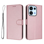 For Oppo Reno16 FS 5G / Oppo Reno16 F 5G Wallet Case RFID Blocking Calf Texture Leather Stand Phone Cover with Strap