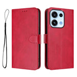 For Oppo Reno16 FS 5G / Oppo Reno16 F 5G Wallet Case RFID Blocking Calf Texture Leather Stand Phone Cover with Strap