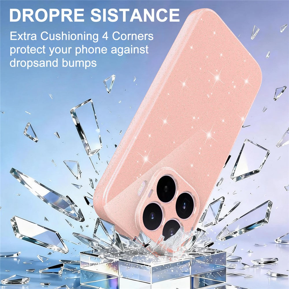 Til Xiaomi 17T Magnetisk Cover Glitter TPU Stødsikkert Telefoncover med Snor