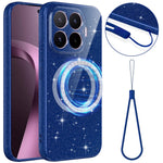 For Xiaomi 17T Magnetic Case Glitter TPU Shockproof Phone Cover with Lanyard