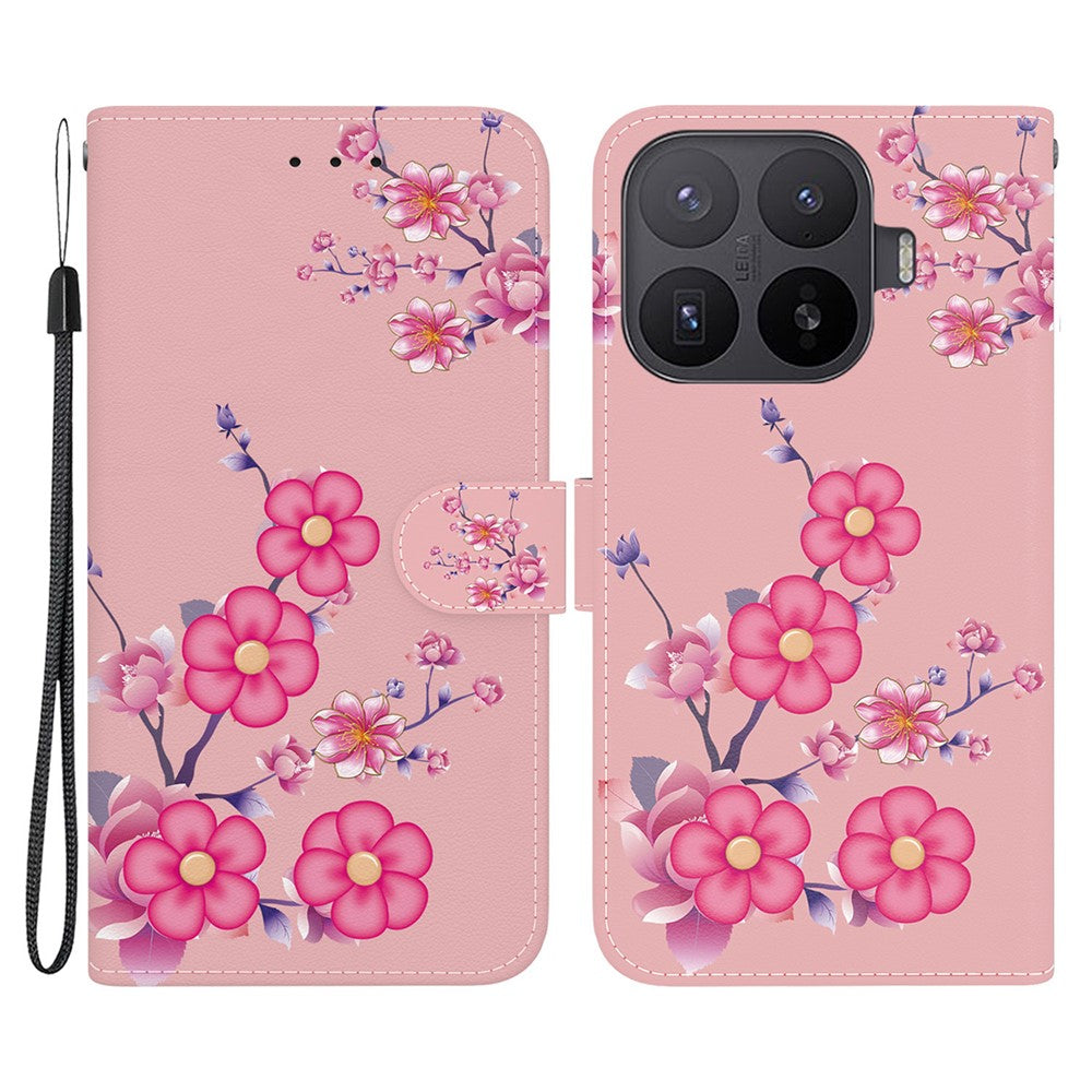 For Xiaomi 17T Wallet Phone Case Anti-Drop Pattern Printing Leather Flip Cover with Strap