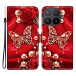 For Xiaomi 17T Leather Case Stand Wallet Pattern Printing Phone Cover with Wrist Strap