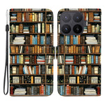 For Xiaomi 17T Leather Case Stand Wallet Pattern Printing Phone Cover with Wrist Strap
