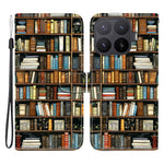 For Xiaomi 17T Pro Leather Case Stand Wallet Pattern Printing Phone Cover with Wrist Strap
