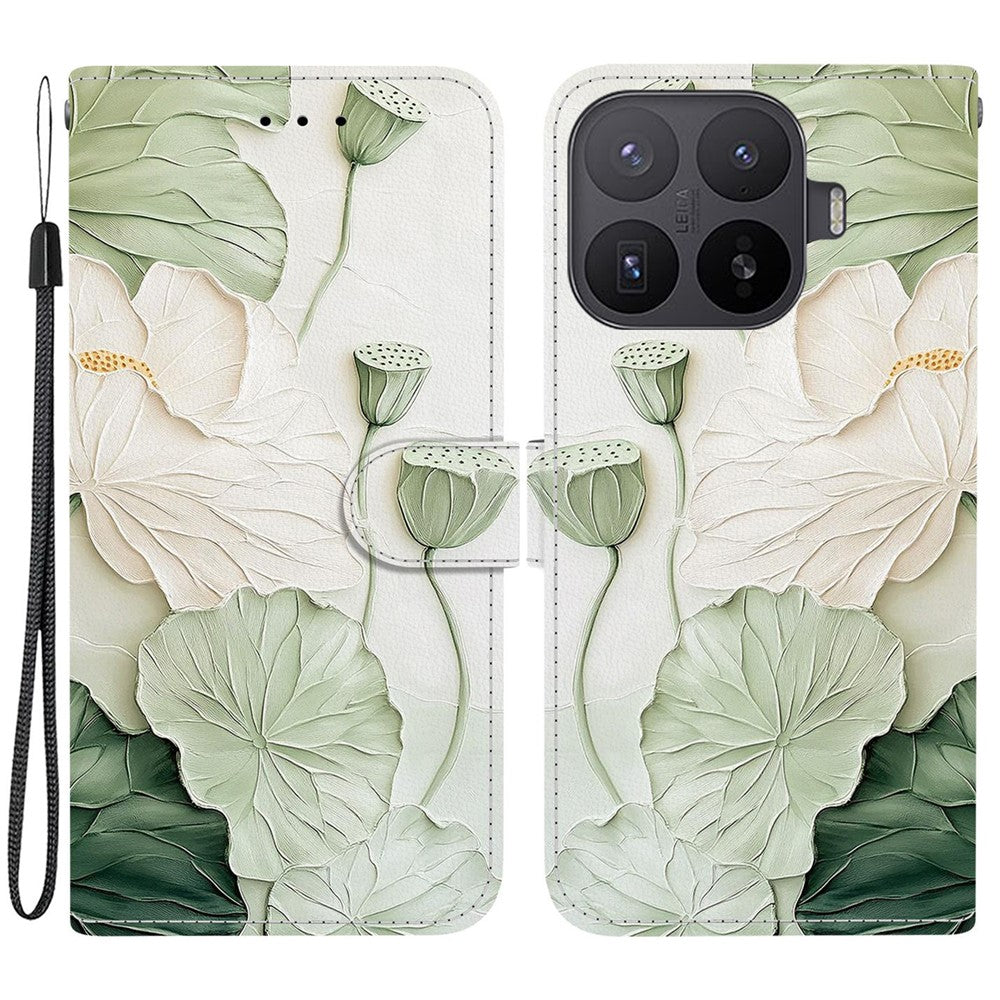 For Xiaomi 17T Pro Wallet Case Pattern Printing Leather Stand Phone Cover with Strap