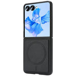 Til Samsung Galaxy Z Flip8 Magnetisk Etui Koskindstekstur PU Læderbelagt PC Telefoncover