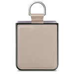 For Samsung Galaxy Z Flip8 Case Lychee Texture Leather + Pc Phone Cover with Ring Holder