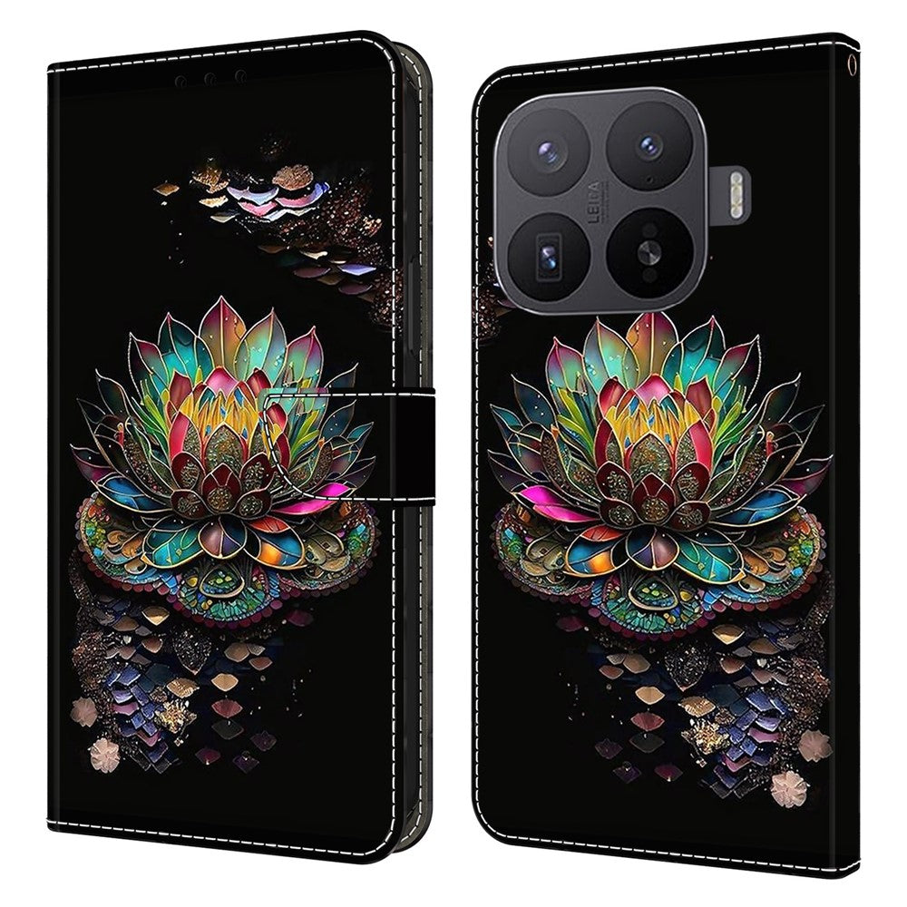 For Xiaomi 17T Phone Case Pattern Printed TPU + PU Leather Flip Cover with Card Slot