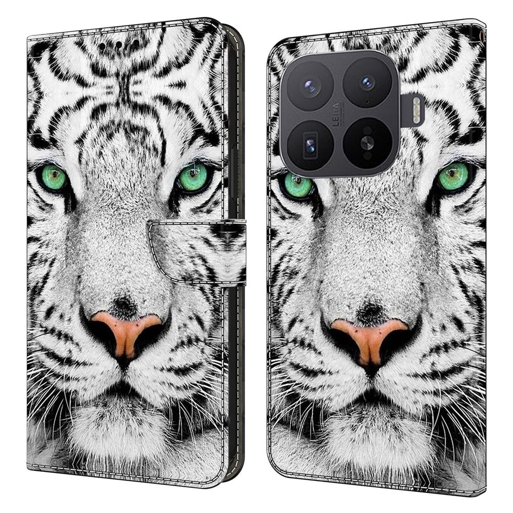 For Xiaomi 17T Phone Case Pattern Printed TPU + PU Leather Flip Cover with Card Slot