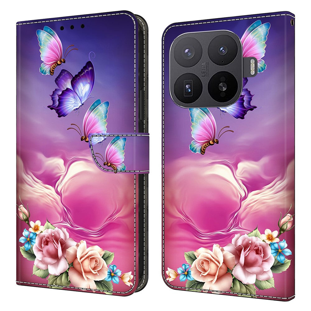 For Xiaomi 17T Phone Case Pattern Printed TPU + PU Leather Flip Cover with Card Slot