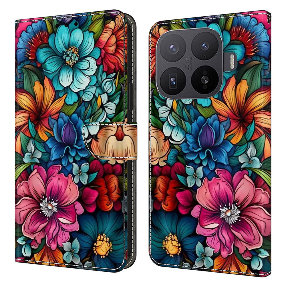 For Xiaomi 17T Phone Case Pattern Printed TPU + PU Leather Flip Cover with Card Slot
