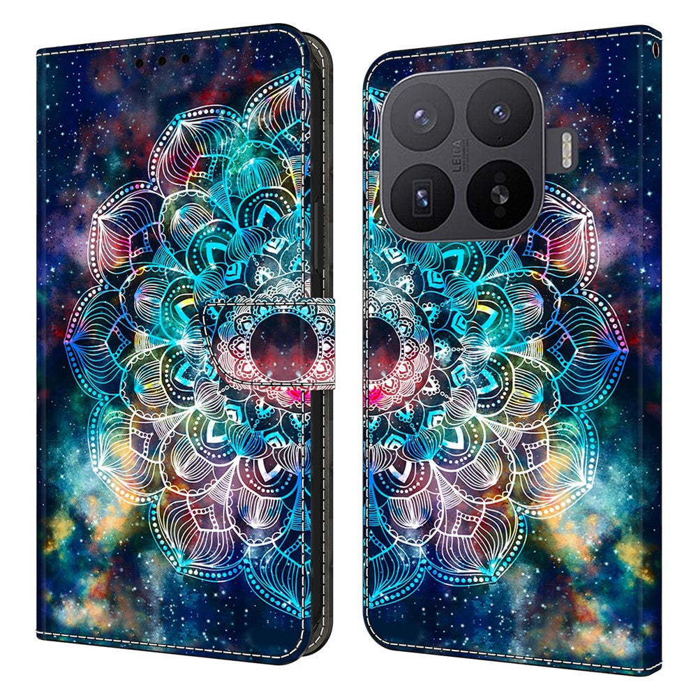 For Xiaomi 17T Phone Case Pattern Printed TPU + PU Leather Flip Cover with Card Slot