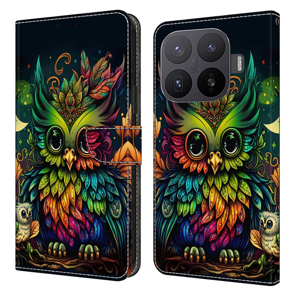 For Xiaomi 17T Phone Case Pattern Printed TPU + PU Leather Flip Cover with Card Slot